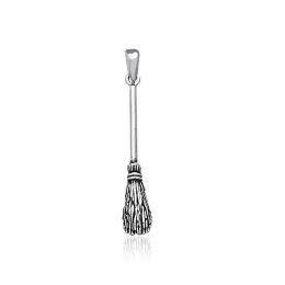 Broomstick Sterling Silver Pendant