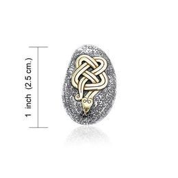 FÉNIX, stříbrný talisman s malachity