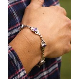 Stříbrný náramek mořská mušle