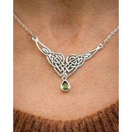 Lady Avalon, stříbrný náhrdelník s vltavínem
