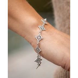 Stříbrný náramek mořská mušle