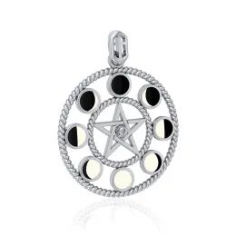 MĚSÍČNÍ FÁZE, stříbrný talisman