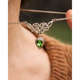 MĚSÍČNÍ FÁZE, stříbrný náhrdelník, ametyst