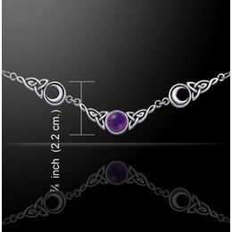 VIOLETTA, náhrdelník s ametystem, Ag 925