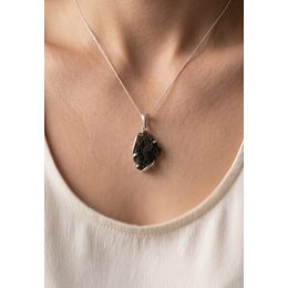 Stříbrný přívěsek s vltavínem 6,3g