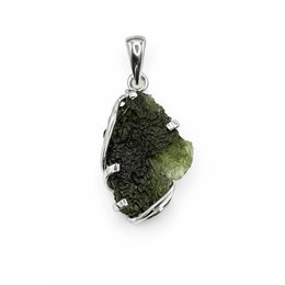 Stříbrný přívěsek s vltavínem 6,3g