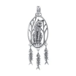 Lynx Sterling Silver Pendant