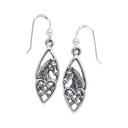 CELTIC HORSES, earrings, Ag 925
