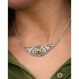 Věčný uzel – stříbrné náušnice s ametystem