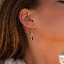 CLADDAGH S KELTSKÝMI UZLY, stříbrné náušnice