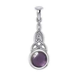 Eternity Celtic Triquetra Silver Pendant