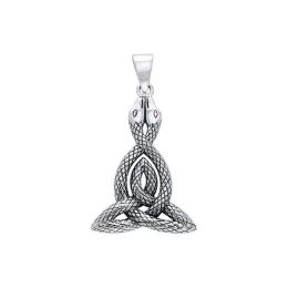Celtic Snake Pendant Sterling Silver