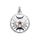 PENTAGRAM NOČNÍ OBLOHY, stříbrný talisman, Ag 925