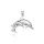 Dolphin Family Sterling Silver Pendant