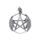 PENTAGRAM V DUBOVÉM LISTÍ. stříbrný přívěsek