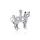 Knotted Cat Silver Pendant