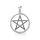 Pentagram v kruhu stříbrný přívěsek