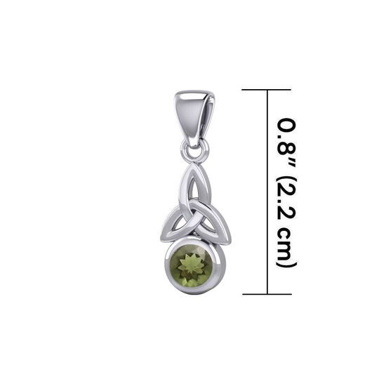 Dotek vesmíru – stříbrný amulet s vltavínem