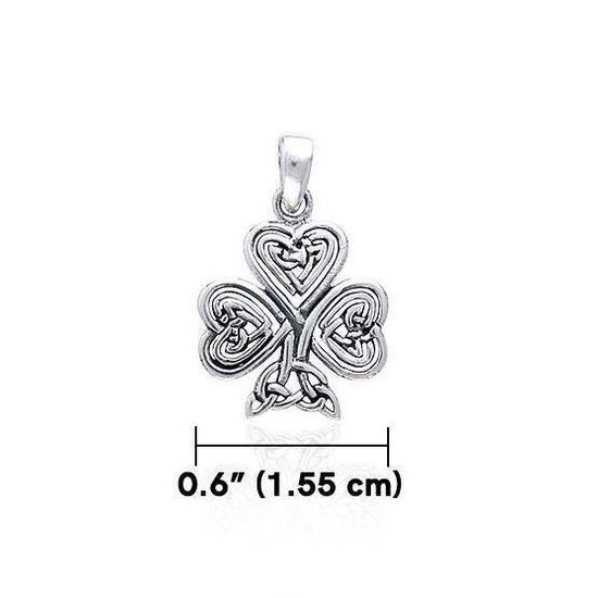 Keltský trojlístek štěstí - stříbrný přívěsek