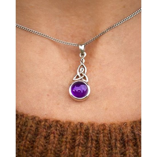 Věčnost stříbrný přívěšek s ametystem