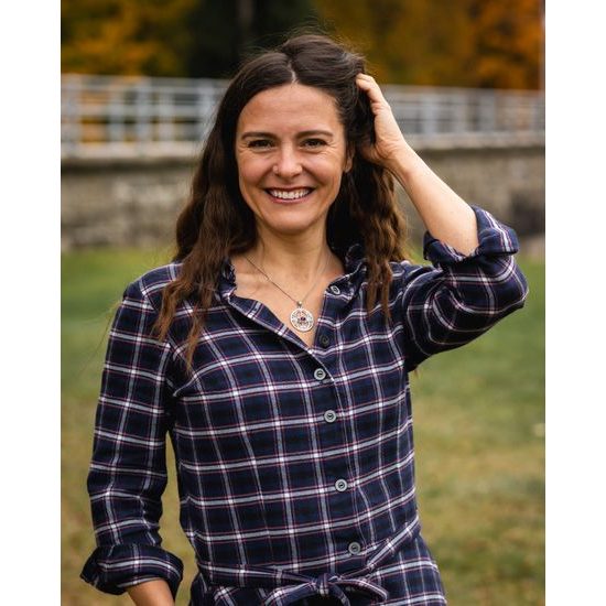 CHALICE WELL, stříbrný závěs s ametystem