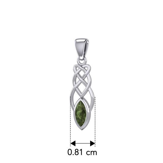 Sylva Mara, stříbrný přívěsek s vltavínem