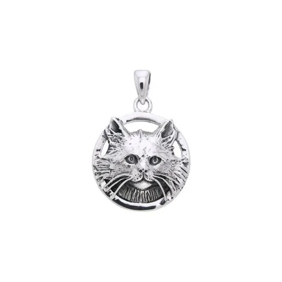 KOČKA, talisman, stříbro 925