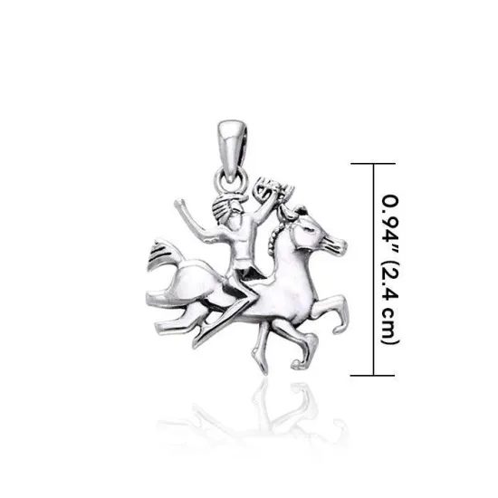 Stříbrný přívěsek Keltská bojovnice