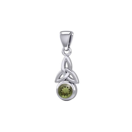Dotek vesmíru – stříbrný amulet s vltavínem