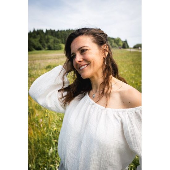 Strážný anděl, stříbrný přívěsek s měsíčním kamenem