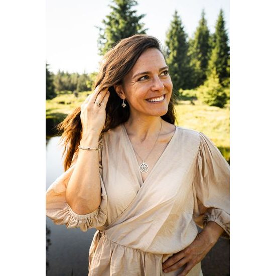 NÁRAMEK S BROUŠENÝMI AMETYSTY, de luxe, Ag 925