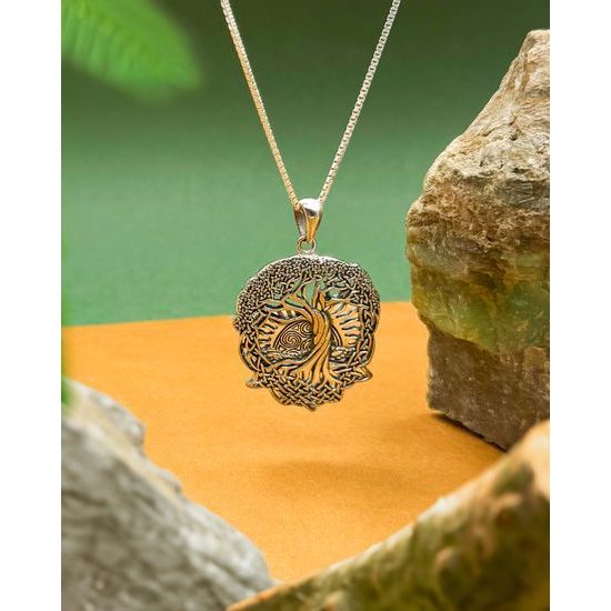 STROM ŽIVOTA, stříbrný amulet