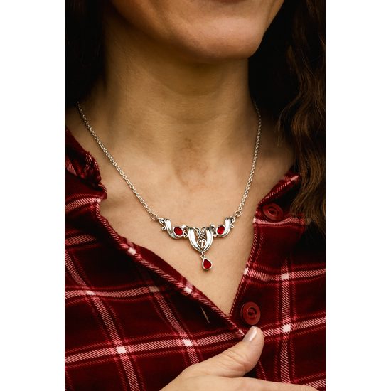 NÁHRDELNÍK DVORNÍ DÁMY, stříbro, Ag 925