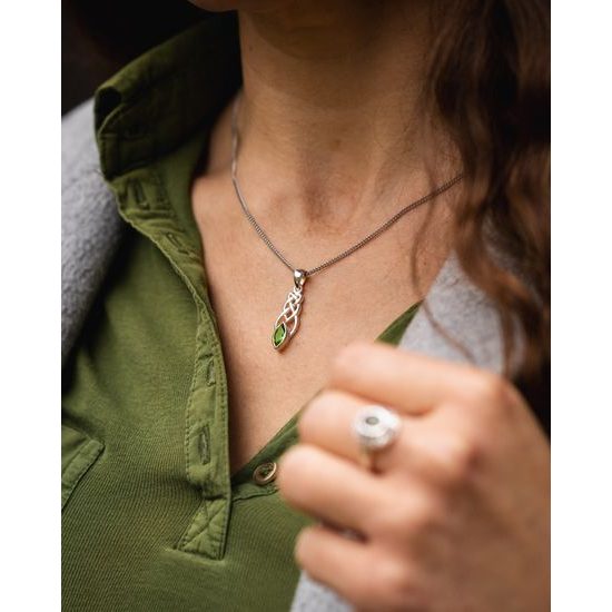 Sylva Mara, stříbrný přívěsek s vltavínem