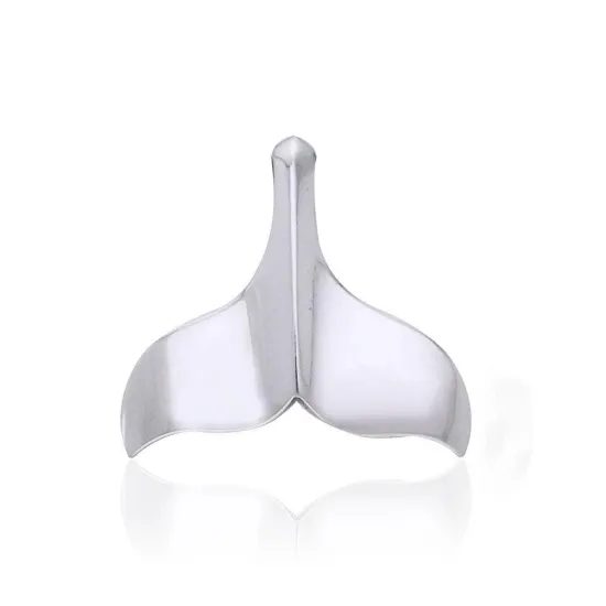 Whale Tail Sterling Silver Pendant