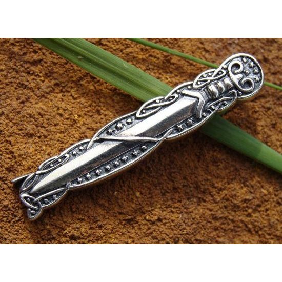 Celtic Sword Sterling Silver Pendant