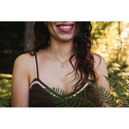 Srdcový trojlístek stříbrný přívěsek