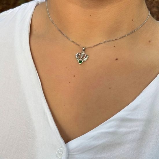 SKOTSKÝ BODLÁK, stříbrný přívěsek