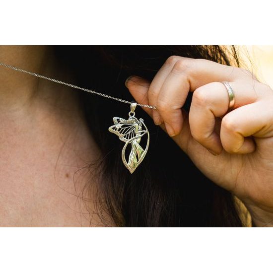 Moonlight Fairy Silver Pendant