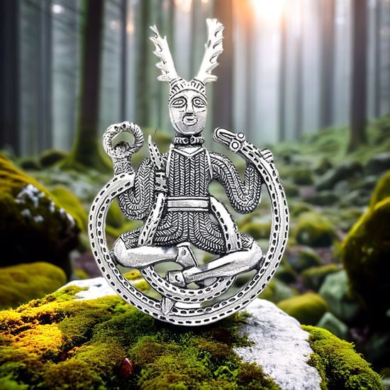 CERNUNNOS, stříbrný amulet. stříbro (925)