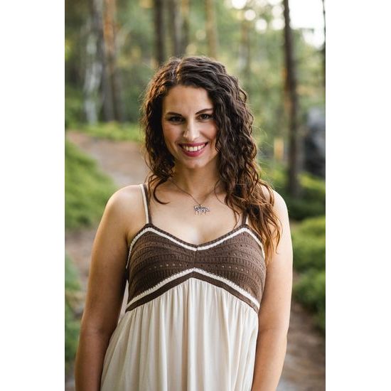 KŮŇ s keltskými propletenci, stříbrný přívěšek