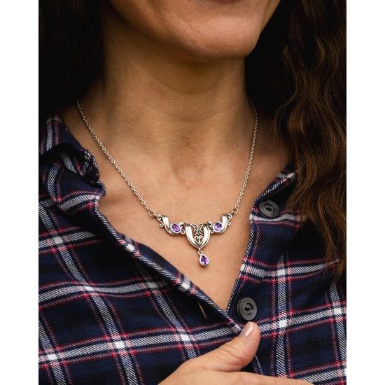 NÁHRDELNÍK DVORNÍ DÁMY, stříbro, Ag 925, 13g