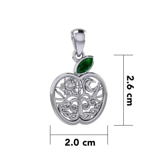 Celtic Apple with Tree of Life, silver pendant