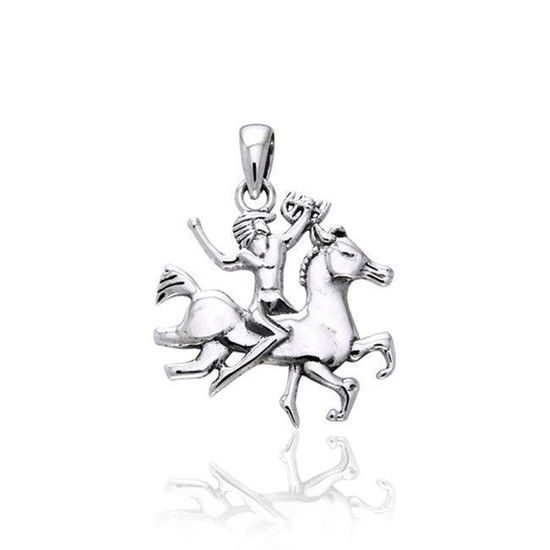 Stříbrný přívěsek Keltská bojovnice