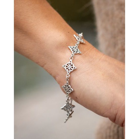 UZLY ŽIVOTA, stříbrný náramek, Ag 925, 9 g