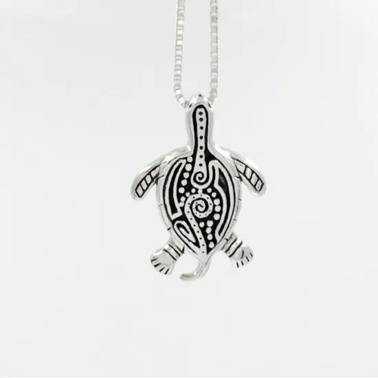 Little Turtle Silver Sterling Pendant