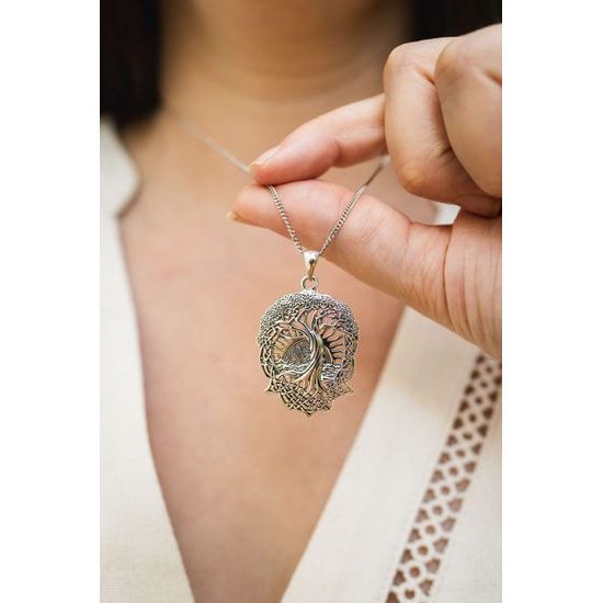 STROM ŽIVOTA, stříbrný amulet