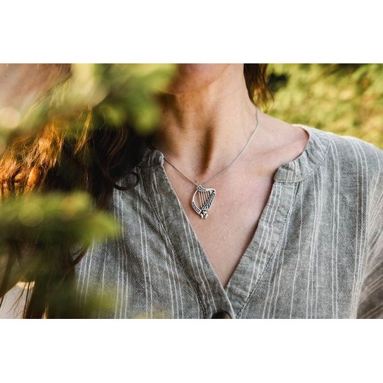 IRSKÁ HARFA, přívěšek, Ag 925