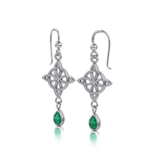 Knots Of Life Silver Earrings