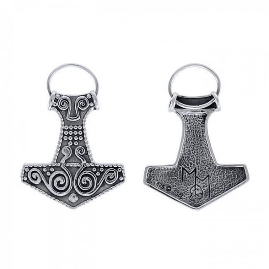 Thors Hammer Jewelry Sterling Silver Pendant